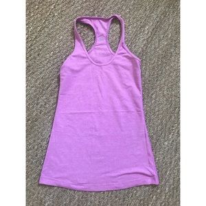 Lululemon Heathered Pink Tank Top